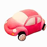 47-B Simulation Auto Plüschtiere, Dekoration Ornamente Weihnachten Geburtstagsgeschenk (Color : Pink, Size : 35cm)