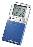 Promed EMT-4 Digitales TENS & EMS duo Gerät, Kombigerät, Elektrostimulationsgerät für Nerven- und Muskelstimulation, Reizstromgerät mit 4 Tens Elektroden, 13 Therap