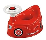 BIG-Baby-Potty - Lerntöpfchen im BIG-Bobby-Car Design mit abnehmbarem Lenkrad und hoher Rückenlehne, herausnehmbarer Einsatz, für Kinder ab 18 M