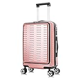 SGCDKSP Frontöffnung Koffer Männern Und Frauen Silent Universal Rad Trolley Fall,Gold,20
