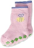 FALKE Unisex Baby Hausschuh-Socken Bumblebee, Baumwolle, 1 Paar, Rosa (Thulit 8663), 12-18 Monate (80-92cm)