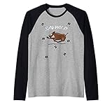 Sauwild | lustig rennendes Wildschwein wilde Wildsau Rag