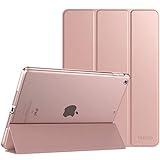 TiMOVO Hülle für Neu iPad 8. Gen 2020/7. Gen 2019 10,2 Zoll, Ultra Leicht Schutzhülle Transluzent Matt Rückseite, Auto Schlaf/Wach Funktion, Magnetische Abdeckung - Rose G