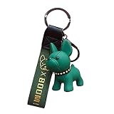 Hund Schlüsselbund Bulldogge Schlüsselring Tier Schlüssel Anhänger Kreative Schlüsselring Kleines Geschenk Welpen Party Begünstigt Weihnachten Party Tasche Fü