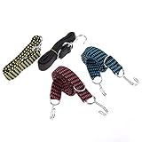 4 Stück Gepäckbänder Elastisches Seil Stapeln Bändern Gepäck gebunden Seil Gepäck Schnur Gurt für Motorrad Fahrrad Gepäck Seil Elastisch Gebunden Cargo Gürtel Gummiband Leicht Gepäck gebunden Zubehö