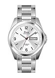 Uhr - Analog Quarz - Edelstahl - Sport - Silb
