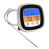 BBQ-Tester Instant Read Meat-Tester mit Touchscreen-Glühend-Anzeige Kochzeitgeber, T