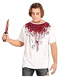 Horror-Shop Bloody T-Shirt für Zombies & Killer an Halloween M/L