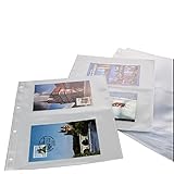 SAFE 5477 15 x SAFE Fotohüllen DIN A4 - mit 2 Taschen 215 x 145 mm - Platz für bis zu 60 Urlaubsbilder - Ideal für Fotos 13 x 18 cm, Bilder, Postkarten, Autogrammkarten - universal Lochung - W