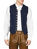 Stockerpoint Herren Weste Sirius Trachtenweste, Blau (Dunkelblau-Grau Dunkelblau-Grau), Medium (Herstellergröße: 50)