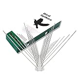 DozingPig 3 Meter Edelstahl Taubenabwehr Vogelabwehr Spikes-für Balkon und Abwehr von Vögeln Garten Dekoration - Reflektierende Vogelschreck für Vög