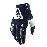 100% Ridefit Handschuhe, Erwachsene (Blau Weiss, Mittel)