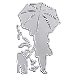 Hund und Besitzer Craft Stanzformen aus Metall geschnitten für DIY Papierkartenherstellung Scrapbooking-Stanzungen für die Kartenherstellung auf Clearance Big S