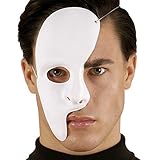 Widmann 23375 Halbmaske Phantom, Weiß, One S