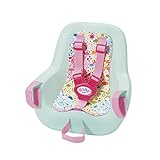 Zapf Creation 827277 BABY born Play & Fun Fahrradsitz mit Gurtsystem, schnell und leicht anzubringen, Puppenzubehör 43cm, rosa/