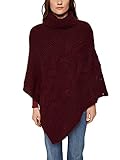 ESPRIT Mit Wolle/Alpaka: Poncho aus Zopfstrick