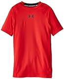 Under Armour HeatGear Kinder-T-Shirt, kurzärmelig XS Rot (601)/Schw