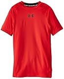 Under Armour HeatGear Kinder-T-Shirt, kurzärmelig XS Rot (601)/Schw