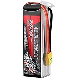 GOLDBAT 6S Lipo 5200mAh 60C LiPo Batterie Softcase mit XT90 Stecker für RC Car RC Truck RC Auto Boot Hubschrauber Flugzeug Truck Truggy RC Hobby