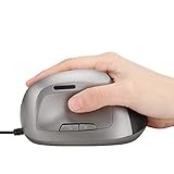 Optische vertikale Gaming-Maus - Gaming-Maus mit programmierbaren Tasten, kabelgebundene USB-Maus für Windows 98/2000/ME/XP/Vista/Win7/8/10/Mac OS usw. Keine Notwendigkeit für Codierung(Schwarz)