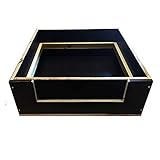 InterWorld 24 Welpenkiste Wurfbox Massivholz Siebdruckplatten Wasserfest für Hunde & Katzen (60cm x 60cm)