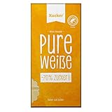 Xucker Weiße Schokolade mit Xylit - Leckere Weiße Schokolade mit Xylitol Zuckerersatz I 35% Kakaoanteil I 70% weniger Zucker (80g)