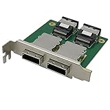 /G Dual Mini SAS für internen SFF-8087 SAS 36P auf 2 Port Externe HD SAS26P SFF-8088 PCI-SAS-Kartenadapter an der V