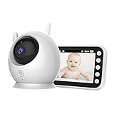 LLKK Kabelloses Video-Babyphone mit Kamera-Überwachung, für den Innenbereich, WiFi, Kindermädchen, Sicherheit, elektronisches Babyphone zum Füttern von Baby