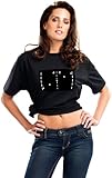 infactory T-Shirt Leuchtend: Pong LED-T-Shirt Gr. S