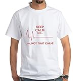CafePress T-Shirt Keep Calm and Ok, Not That Baumwolle Gr. M, weiß