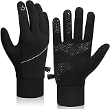 coskefy Handschuhe Herren Damen Winter Warm rutschfest Fahrradhandschuhe Touchscreen Handschuhe Winddicht Gloves Leicht Sporthandschuhe für Radfahren Camping Wandern Reiten Laufen Arbeit Bergsteig