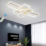 MQJ Moderne Fixture Geometrische Modellierung Led Deckenleuchte Acryl Panel/Schirm Remote Dimmable Lampen 4-Quadrat-Designer Embedded Licht Foyer Beleuchtungsraum Schlafzimmer E