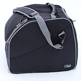 QMBasic Tragetasche Stiefel Ski Alpin Snowboard | 3in1 Schutz für Schuhe, Helm, Brille | Skischuhtasche Stiefeltasche Bag gep