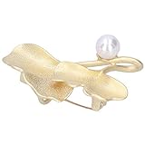 Brosche, elegante Ginkgoblattbrosche für Verlobungshochzeit für Liebhaber zum Jahrestag(Golden)