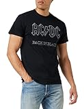 Official Merchandise Band T-Shirt - AC/DC - Back in Black, Schwarz (Black), XL
