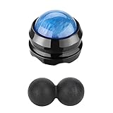 Layhou Massageball und Faszien ball Massagekugeln Massageroller für Selbstmassage und zur Triggerpunkttherapie geeignet, Schulter,Abdomen,Bein, Waden, Fuß (1# Blau)