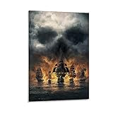Heiwu Cartoon Art Poster der Seeschlacht Poster Dekorative Malerei Leinwand Wandkunst Wohnzimmer Poster Schlafzimmer Gemälde 60 x 90
