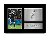 HWC Trading A4 Manuel Neuer Deutschland-Geschenke gedruckt Autogramm Bild für Fans und Unterstützer der Unterzeichnung - A4