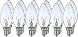 12 x Glühlampe Glühbirne Kerze 40W E14 klar 40 Watt Glühlampen Glühb