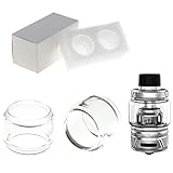 Ersatzglas 2x Stück kompatibel mit Uwell CROWN 4 IV 6ml (Bulb) Tank Glas Pyrex Glass Tube Glastank