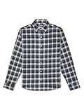 Van Heusen Herren Big and Tall Flex Long Sleeve Stretch Shirt Hemd mit Button-Down-Kragen, Schwarz/Iris/Grau kariert, 4X-Groß