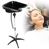 Tragbares Haarwaschbecken Höhenverstellbares Rückspülbecken, Mobiles Friseurwaschbecken für Schönheitssalon Friseur Barber Shop,S