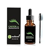 PJKKawesome 1blotte Castor Oil Wachstum Serum Haarbehandlung Booster Augenbraue Verbesserung Serum Stimulieren Für Wimpern, Augenbrauen Haarwachstum (10ml / 0,34fl.oz)