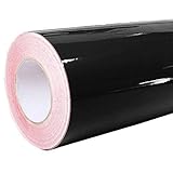 4,43€/m²Rapid Teck® Glanz Folie - Schwarz Glanz Klebefolie - 5m x 63cm - Plotterfolie- Folie selbstklebend - auch als Moebelfolie - Kleb