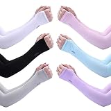 Moguxb Unisex Arm Ärmel 6 Paar sport ärmel Radsport Armlinge rutschfest Anti UV Running Armlinge 6 Farben Arm Sleeves für alle Outdoor Sport Schutz für die Haut für Damen H