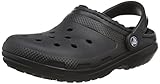 crocs Unisex-Erwachsene Classic Lined Clogs, Schwarz (Black/Black 060B), 43/44 EU