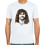 SpielRaum T-Shirt Ruud Gullit ::: Farbauswahl: SkyBlue, Sand oder weiß ::: Größen: S-XXL ::: Fußb