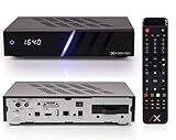 AX HD61 4K UHD E2 Linux Combo Sat-Receiver Kabel-Receiver, DVB-T2-Receiver, mit DVB-S2X & DVB-C/T2, SAT-IP, 2160P, Aufnahme, IPTV, HDMI Kabel [vorprogrammiert für Astra Hotbird] mit 4TB Festp