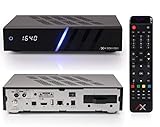 AX HD61 4K UHD E2 Linux Combo Sat-Receiver Kabel-Receiver, DVB-T2-Receiver, mit DVB-S2X & DVB-C/T2, SAT-IP, 2160P, Aufnahme, IPTV, HDMI Kabel [vorprogrammiert für Astra Hotbird] mit 4TB Festp