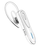 Bluetooth Wireless kabellos leicht wasserdicht Headset 5.0 In-Ear Ohrhörer Kopfhörer mit Rauschunterdrückung Mikrofon und Stereo-Sound Freisprecheinrichtung für EIN Ohr für Handy/Smartphone (Weiß)